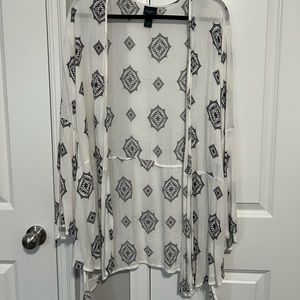 Black and White Kimono